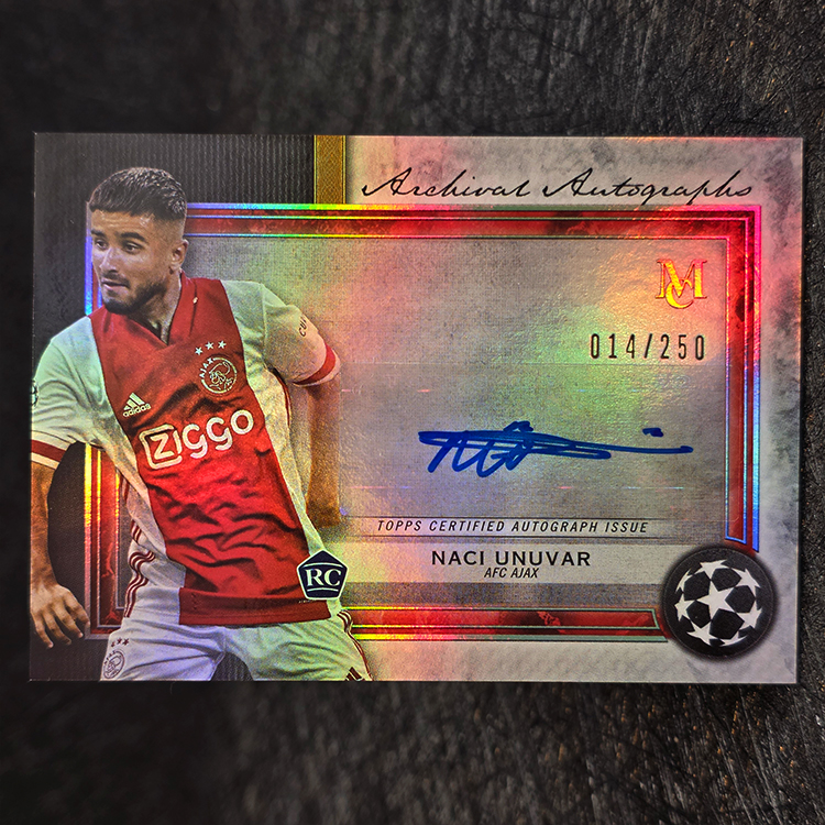 Topps Museum Collection UEFA CL 2020-21 - Archival - Naci Unuvar, Ajax /250 #AA-NU
