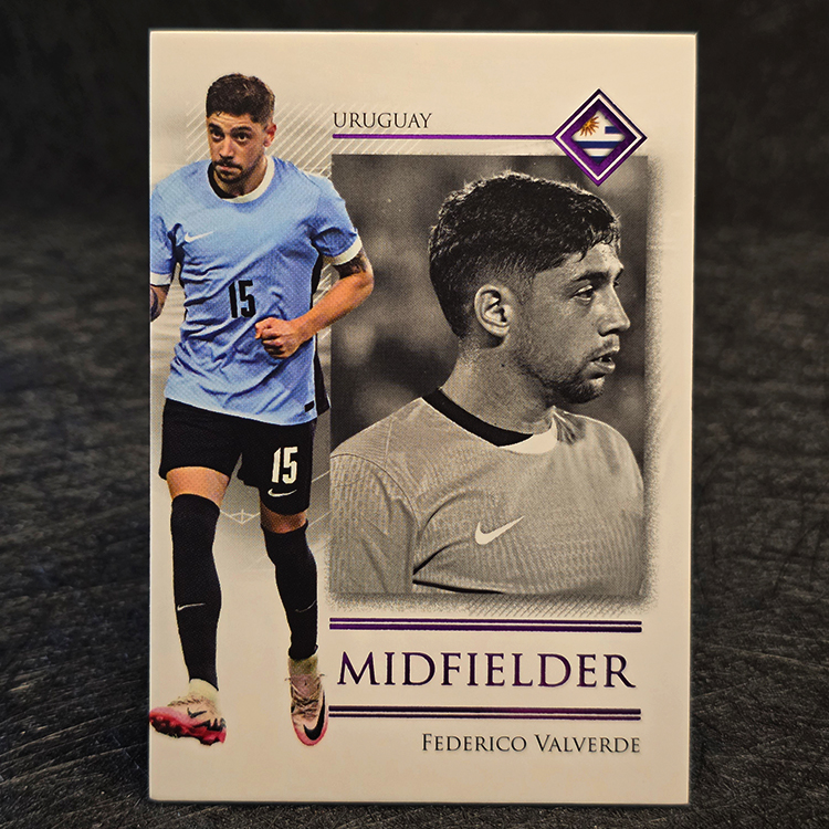 Futera Unique 2025 - Midfielder - Federico Valverde, Uruguay /30 #059