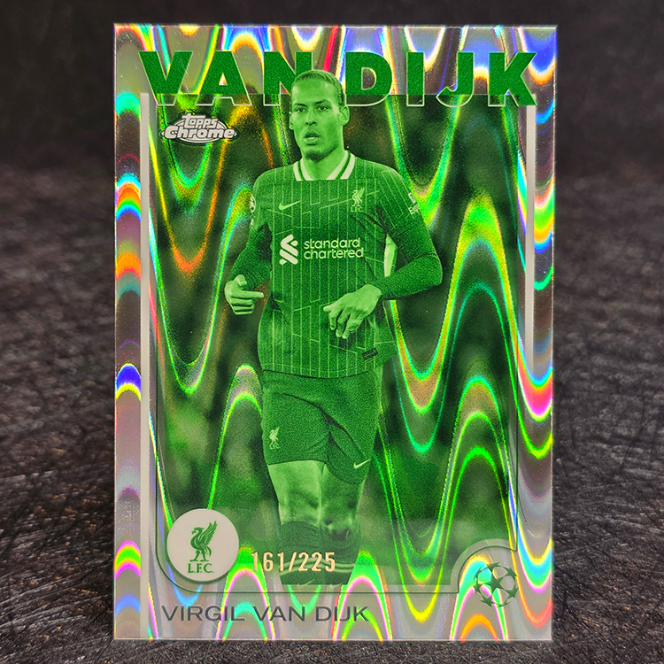 Topps Chrome UEFA 2024-25 - Night Vision - Virgil Van Dijk, Liverpool /225 #44