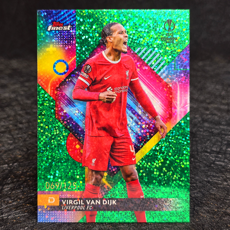 Topps Finest UEFA 2023-24 - Green - Virgil Van Dijk, Liverpool /125 #46