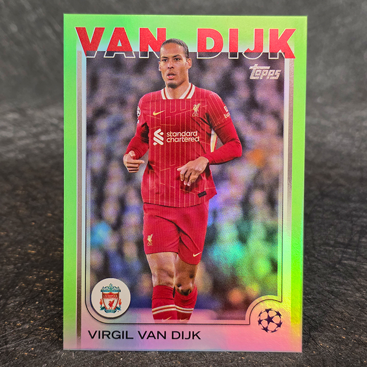 Topps Chrome UEFA 2024-25 - Green - Virgil Van Dijk, Liverpool /199 #44
