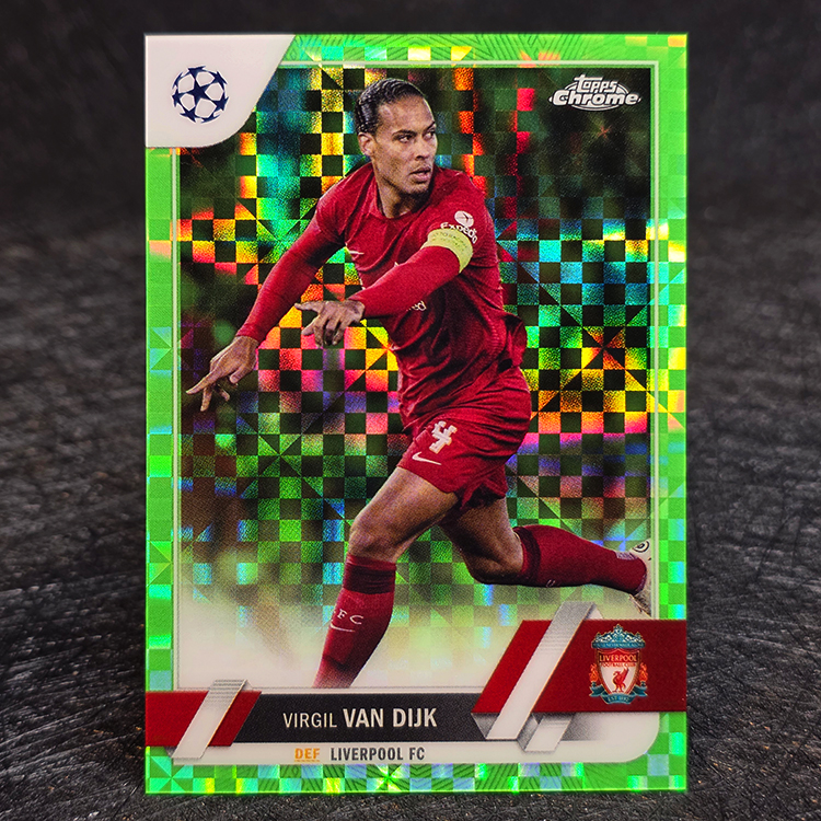 Topps Chrome UEFA 2022-23 - Green - Virgil Van Dijk, Liverpool /399 #130
