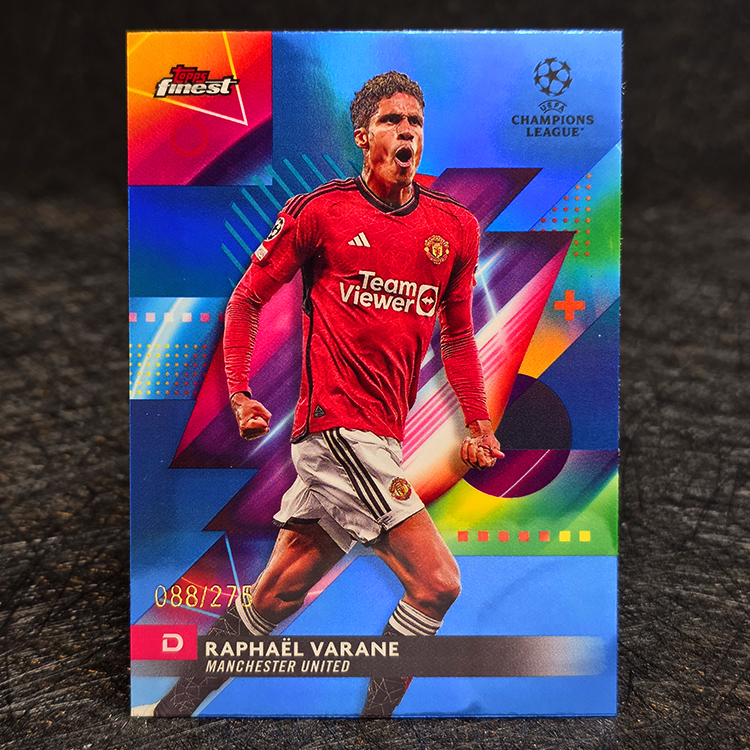 Topps Finest UEFA 2023-24 - Blue - Raphael Varane, Manchester United /275 #144