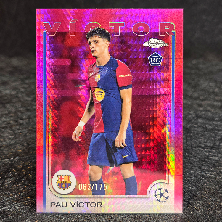 Topps Chrome UEFA 2024-25 - Pink - Pau Victor, Barcelona /175 #16