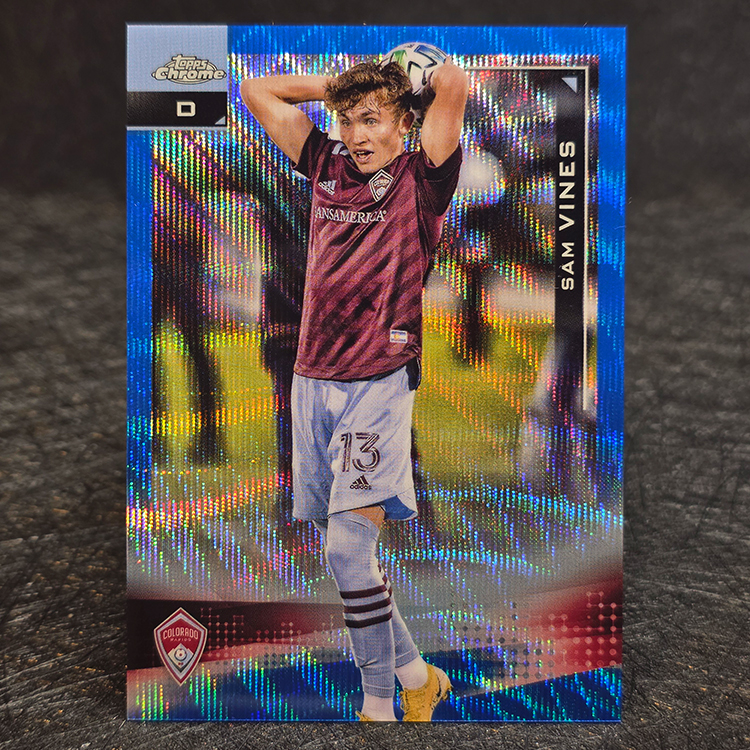 Topps Chrome MLS 2021- Blue Wave Refractor - Sam Vines, Colorado Rapids /199 #122