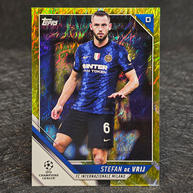 Topps Chrome UEFA 2021-22 - Gold - Stefan De Vrij, Inter /50 #93