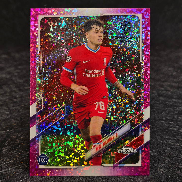 Topps Chrome UEFA 2020-21 - Pink Mini Diamond - Neco Williams, Liverpool /175 #94