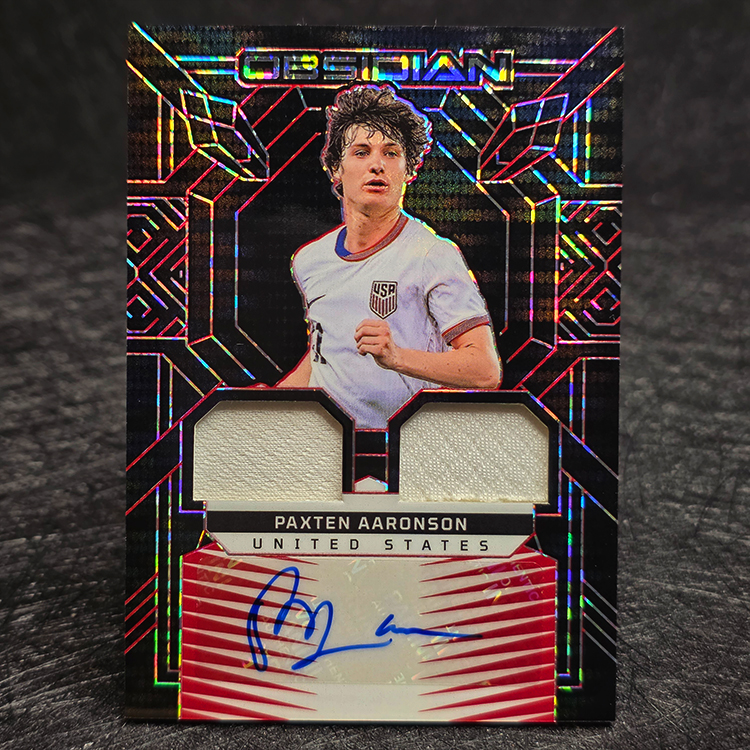 Panini Obsidian 2024-25 - Auto - Paxten Aaronson, United States /99 #DJ-PAA
