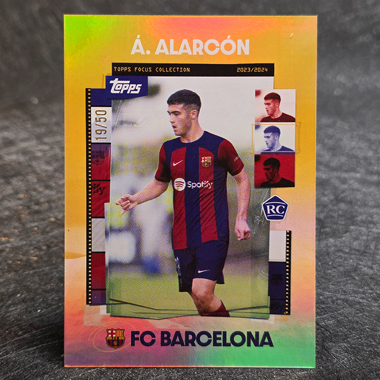 Topps Barcelona Focus 2023-24 - Gold - Angel Alarcon /50 #38