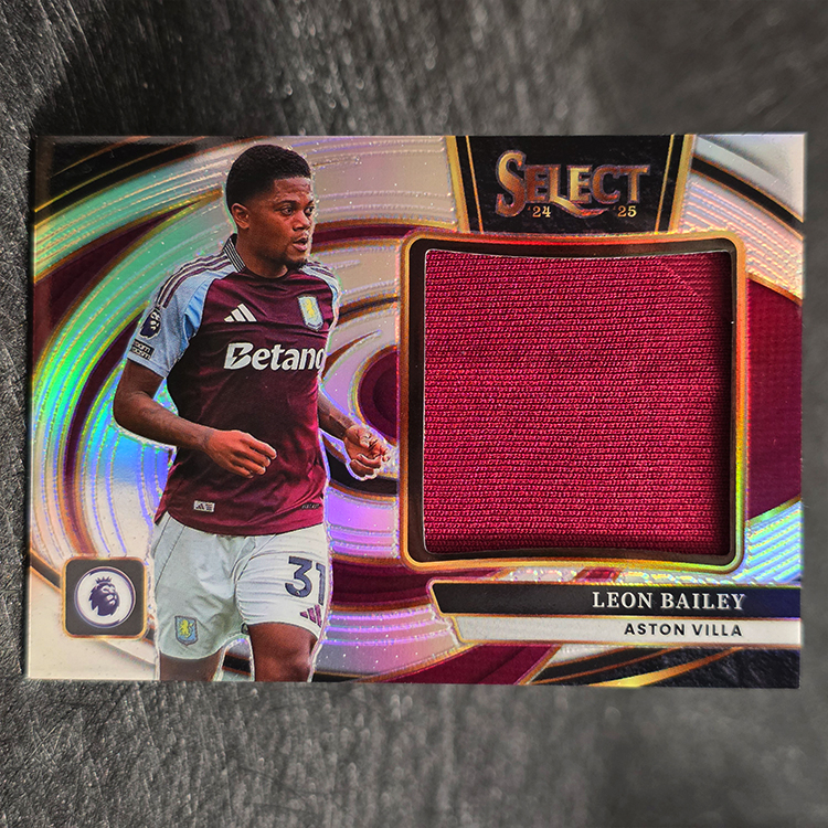 Panini Select PL 2024-25 - Jumbo Swatch - Leon Bailey, Aston Villa #JS-LBA