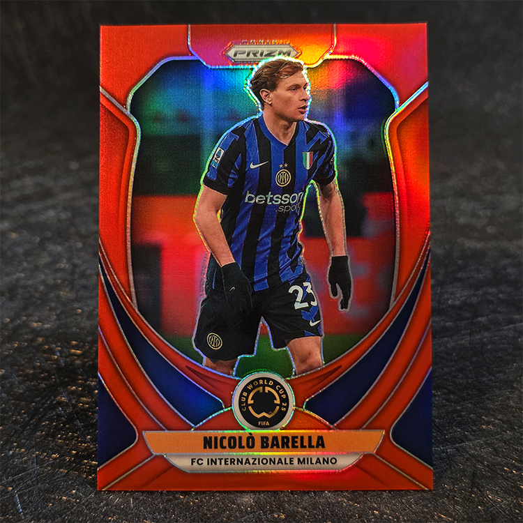 Panini Prizm FIFA Club WC 2025 - Red - Nicolo Barella, Inter /199 #93