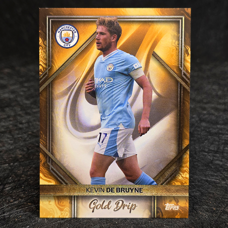 Topps Manchester City 2024-25 - Gold Drip - Kevin De Bruyne #48