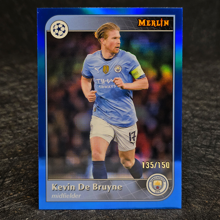 Topps Merlin UEFA 2024-25 - Blue - Kevin De Bruyne, Manchester City /150 #14