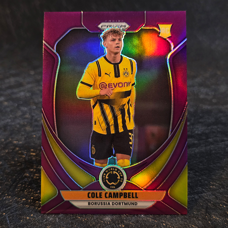 Panini Prizm FIFA Club WC 2025 - Purple - Cole Campbell, Borussia Dortmund /125 #42