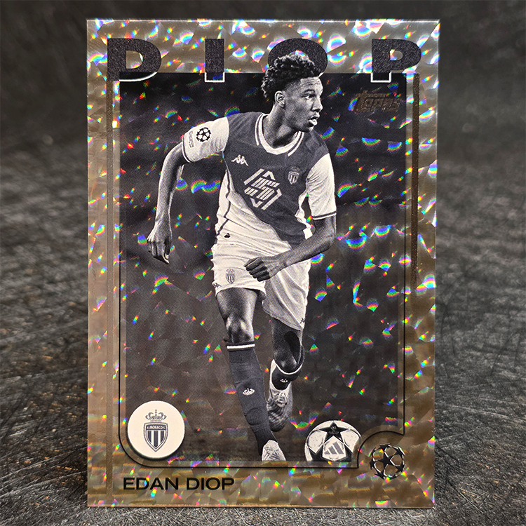 Topps UEFA 2024-25 - Black & White - Edan Diop, Monaco /150 #85