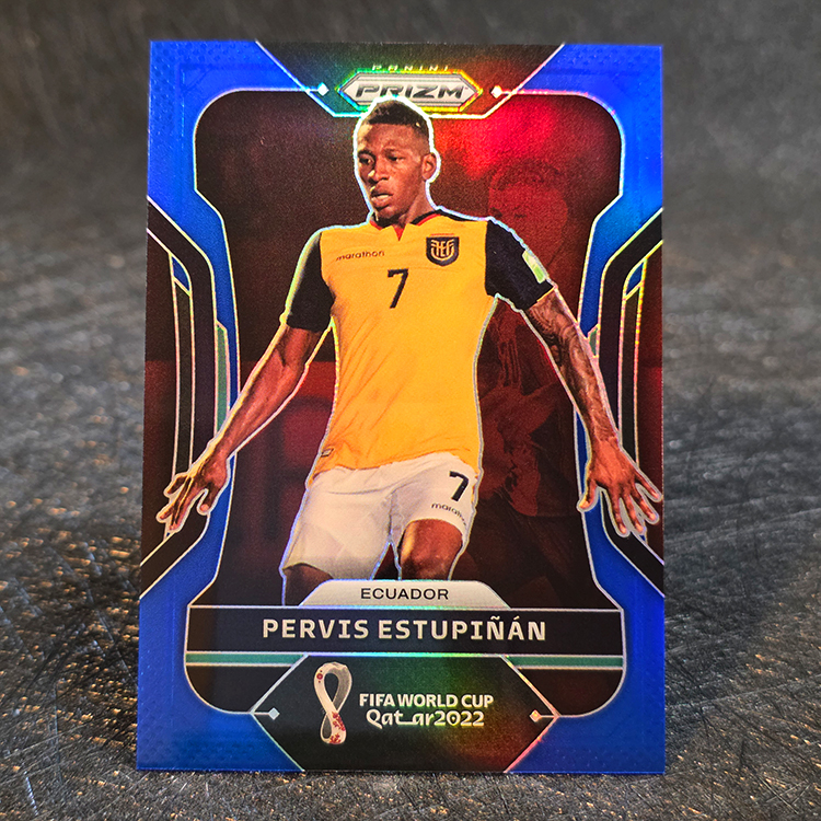 Panini Prizm FIFA WC Qatar 2022 - Blue - Pervis Estupinan, Ecuador /299 #82