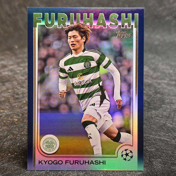 Topps UEFA 2024-25 - Navy Blue - Kyogo Furuhashi, Celtic /275 #140