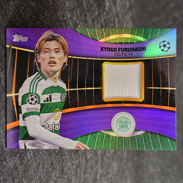 Topps UCC 2024-25 - Superstar Relics - Kyogo Furuhashi, Celtic /299 #SR-KF