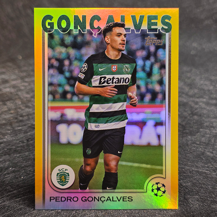 Topps UEFA 2024-25 - Gold - Pedro Goncalves, Sporting /175 #134