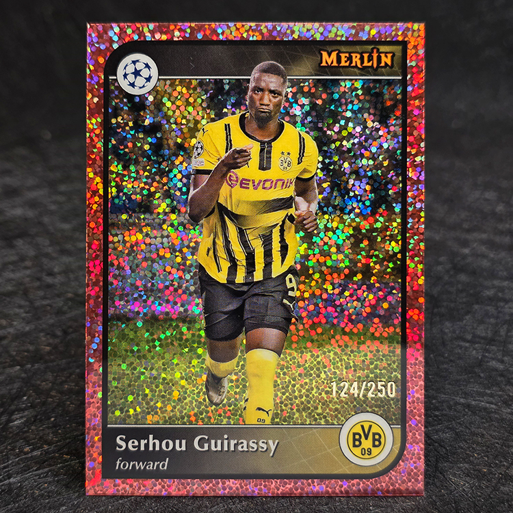 Topps Merlin UEFA 2024-25 - Rose Gold - Serhou Guirassy, Borussia Dortmund /250 #183