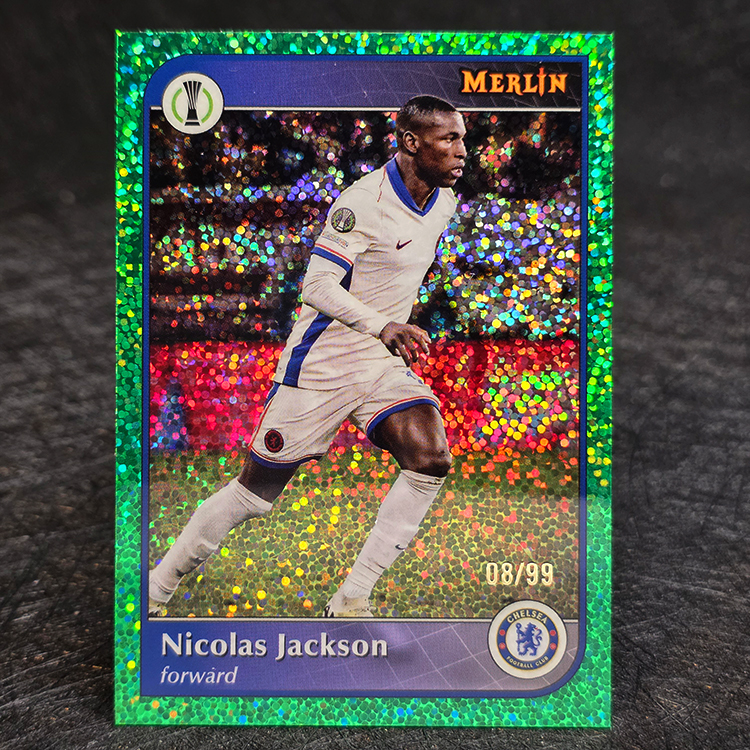 Topps Merlin UEFA 2024-25 - Green - Nicolas Jackson, Chelsea /99 #176