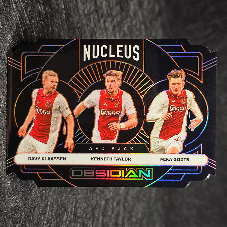 Panini Obsidian 2024-25 - Nucleus - Davy Klaassen, Kenneth Taylor, Mika Godts, Ajax /75 #2