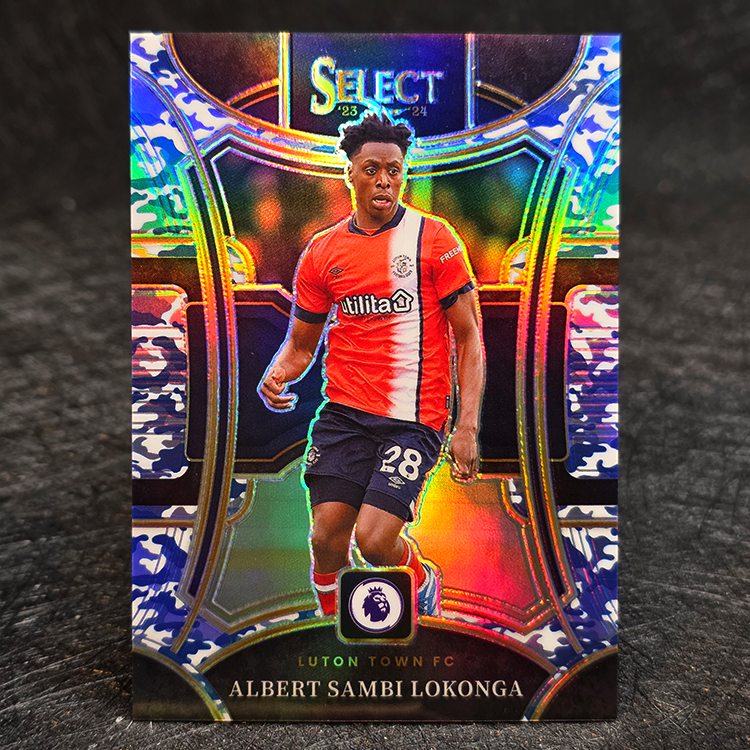 Panini Select PL 2023-24 - Mezzanine, Winter Camo - Albert Sambi Lokonga, Luton Town /110 #160