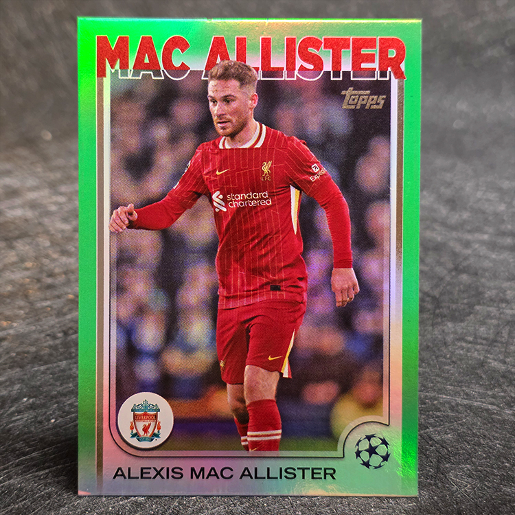 Topps UEFA 2024-25 - Green - Alexis Mac Allister, Liverpool /99 #182