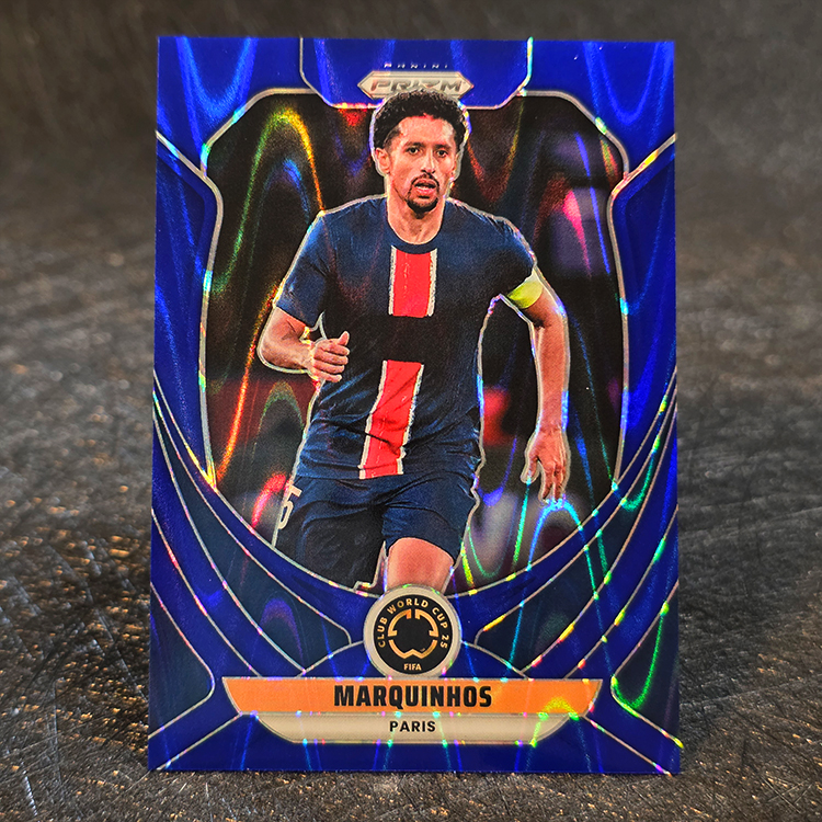 Panini Prizm FIFA Club WC 2025 - Blue - Marquinhos, Paris St Germain /275 #180