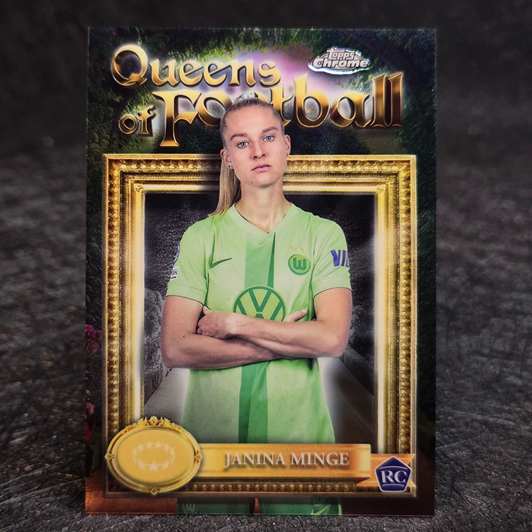 Topps Chrome Sapphire 2024-25 - Queens of Football - Janina Minge, Wolfsburg  #QF-13