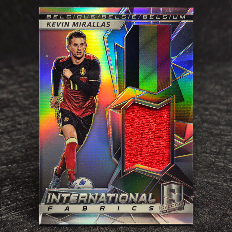 Panini Spectra 2016-17 - International Fabrics - Kevin Mirallas, Belgium /149 #IF-KM