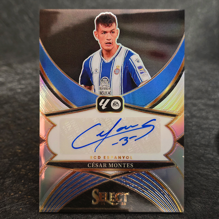 Panini Select La Liga 2024-25 - Auto, Silver - Cesar Montes, Espanyol #SE-CM