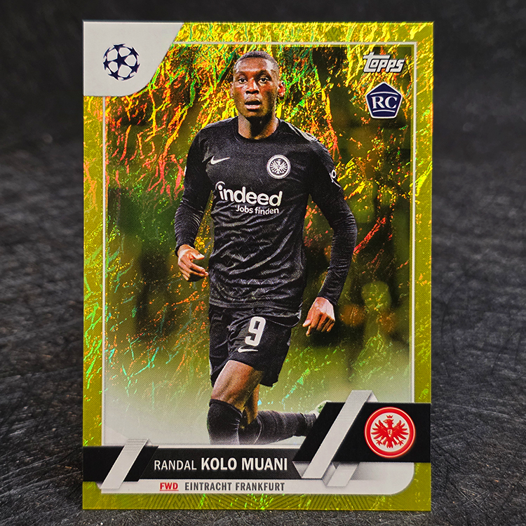 Topps Chrome UEFA 2022-23 - Gold - Randal Kolo Muani, Eintracht Frankfurt /50 #149
