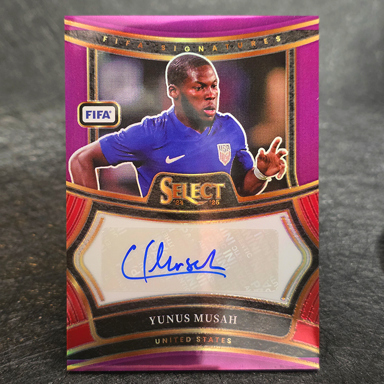 Panini Select FIFA 2024-25 - Auto, Purple - Yunus Musah, United States /49 #S-YM