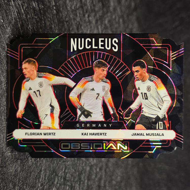 Panini Obsidian 2024-25 - Nucleus - Florian Wirtz, Kai Havertz, Jamal Musiala, Germany /28 #12