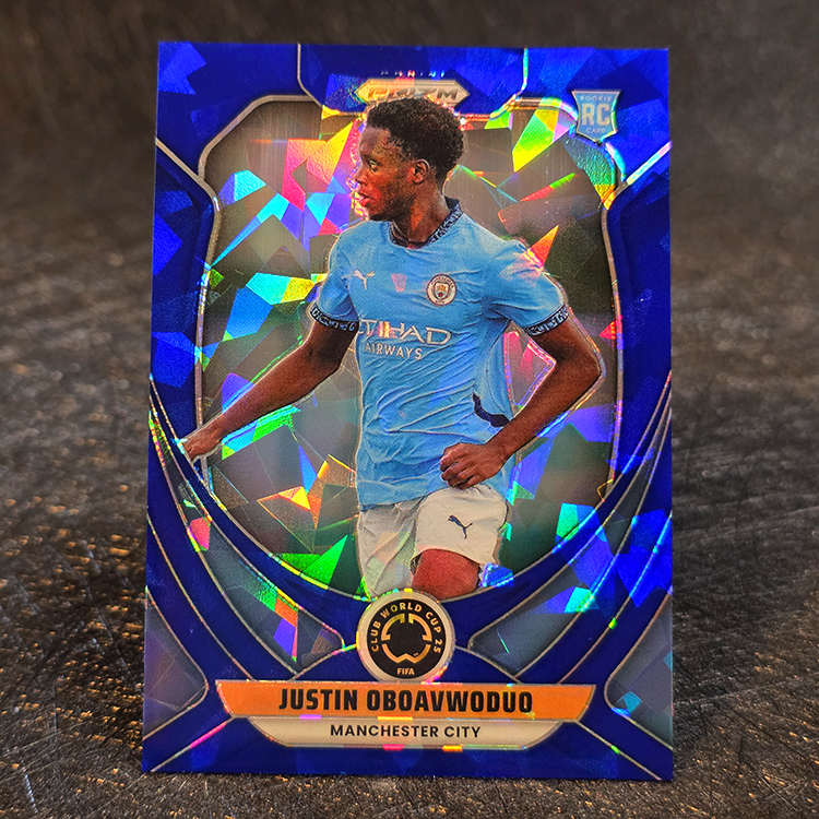 Panini Prizm FIFA Club WC 2025 - Blue - Justin Oboavwoduo, Manchester City /275 #138
