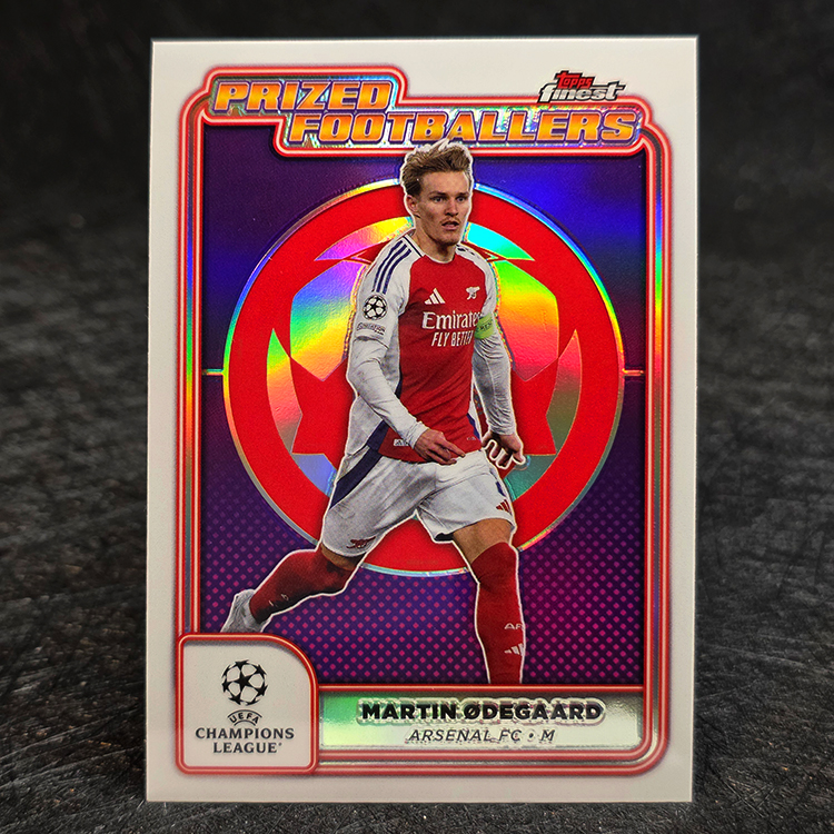 Topps Finest Club Competitions 2024-25 - Prized Footballers - Martin Ødegaard, Arsenal #PF-3