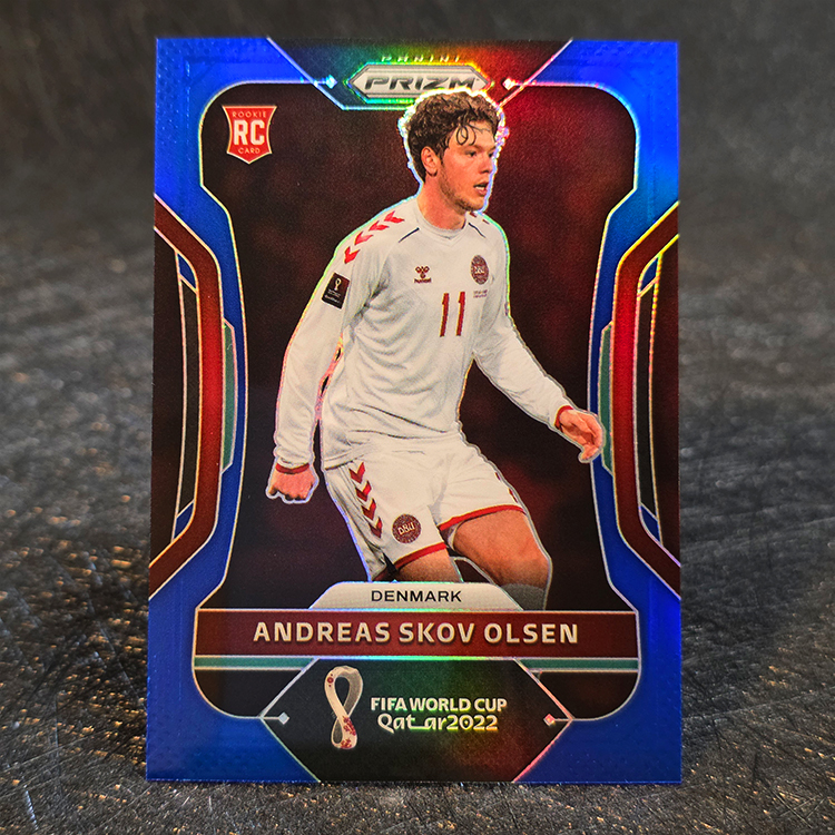 Panini Prizm FIFA WC Qatar 2022 - Blue - Andreas Skov Olsen, Denmark /299 #66