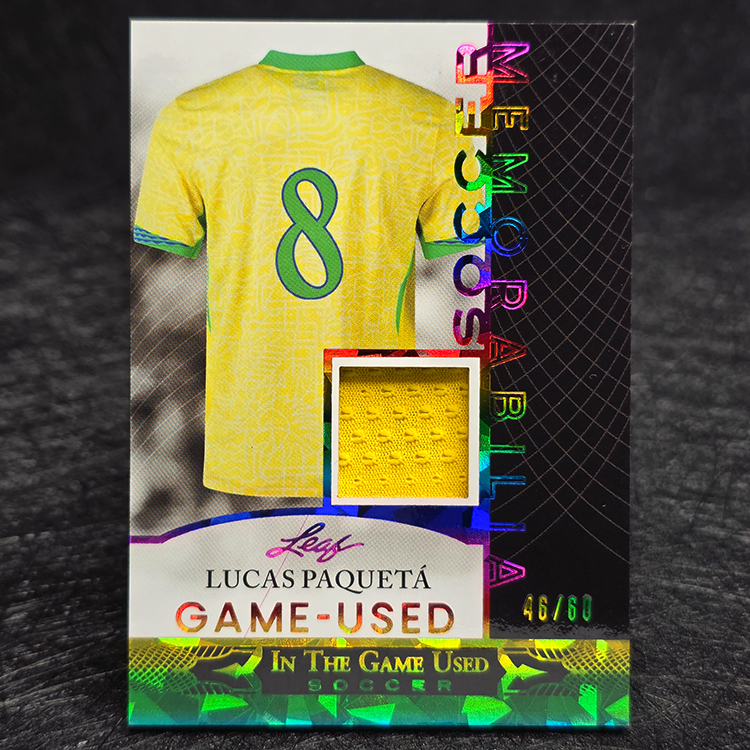 Leaf In The Game Used 2024 - Game-Used Jersey - Lucas Paqueta, Brazil /60 #GUSM-16