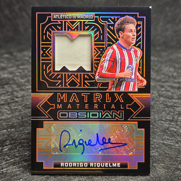 Panini Obsidian 2024-25 - Auto, Matrix Material - Rodrigo Riquelme, Atletico Madrid /149 #MA-RRE