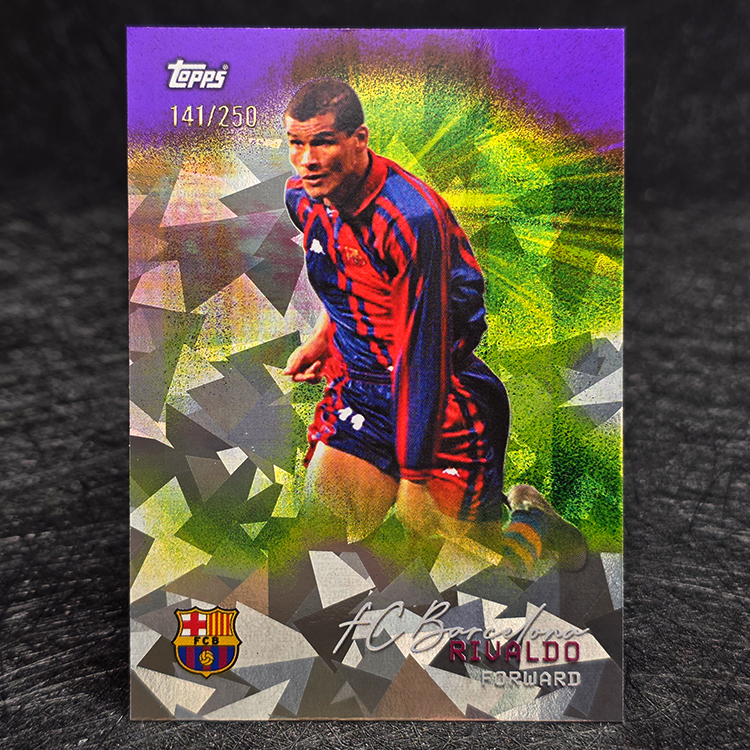 Topps Barcelona Team Set 2025-26 - Purple Rainbow - Rivaldo, Barcelona /250 #35