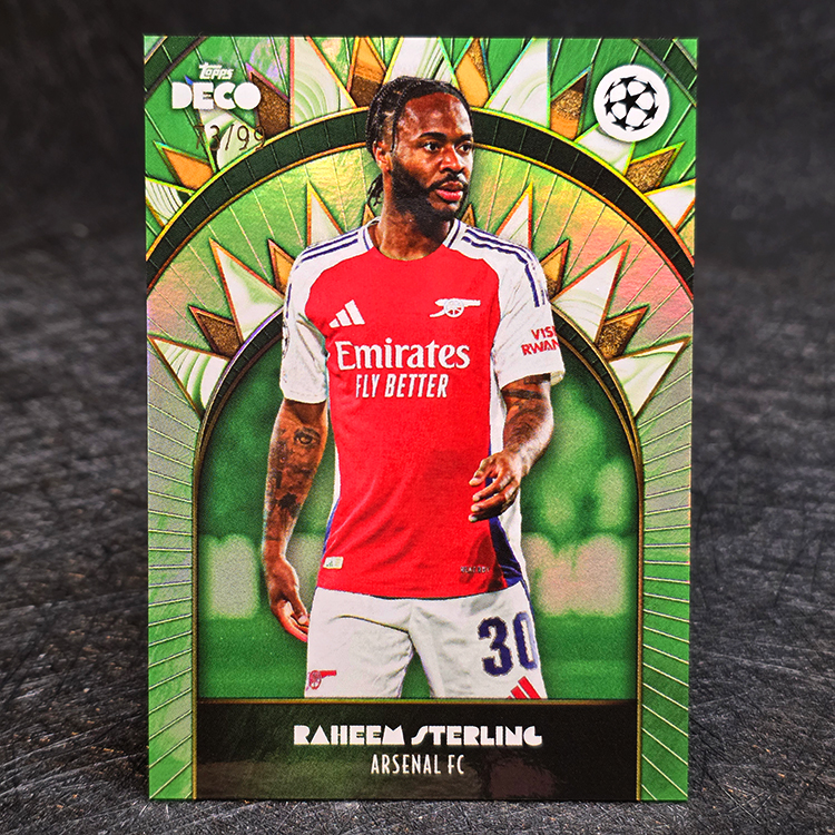 Topps Deco 2024-25 - Green - Raheem Sterling, Arsenal /99