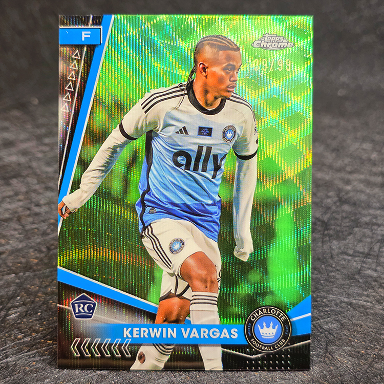 Topps Chrome MLS 2024 - Green - Kerwin Vargas, Charlotte /99 #88