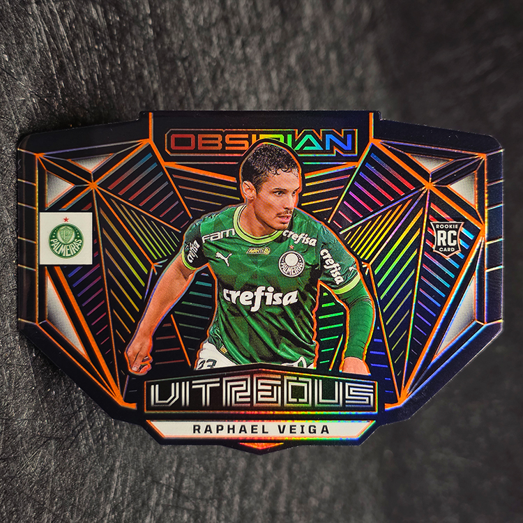 Panini Obsidian 2023-24 - Vitreous - Raphael Veiga, Palmeiras /99 #18