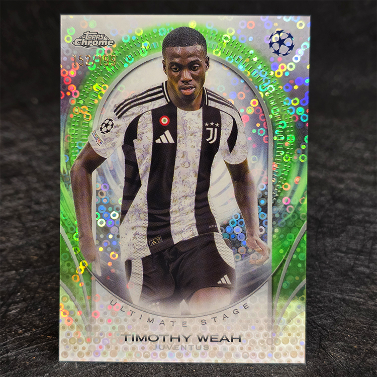 Topps Chrome 2024-25 - Ultimate Stage, Green - Timothy Weah, Juventus  /199 #USC-26