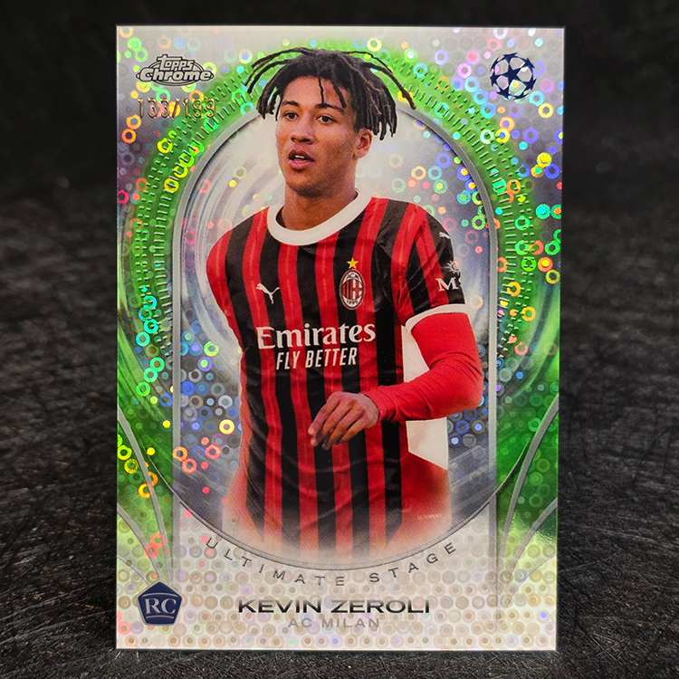 Topps Chrome 2024-25 - Ultimate Stage, Green - Kevin Zeroli, AC Milan /199 #USC-2