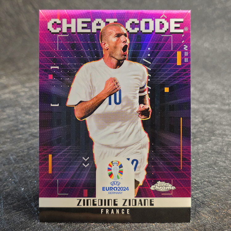 Topps Chrome UEFA 2024 - Cheat Code - Zinedine Zidane, Real Madrid #CC-3