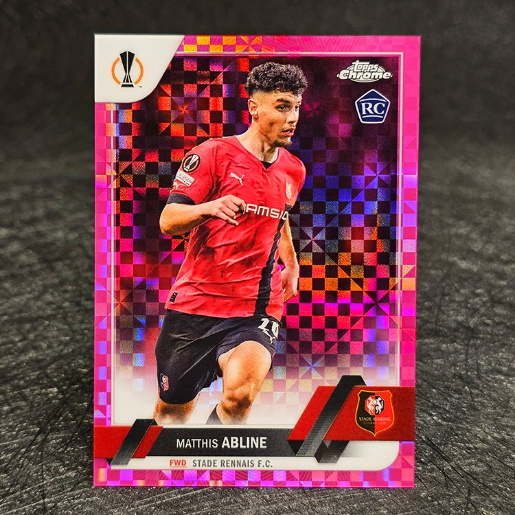 Topps Chrome UEFA 2022-23 - Pink - Matthis Abline, Stade Rennais /250 #167