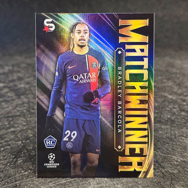 Topps Superstars 2023-24 - Matchwinner - Bradley Barcola, Paris St Germain #MV-04