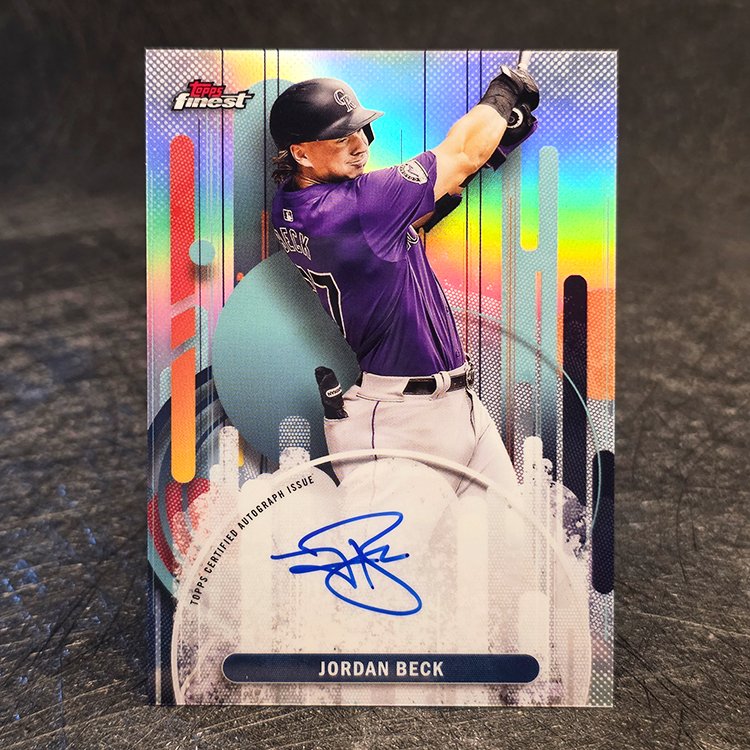 Topps Finest 2025 - Finest Autographs - Jordan Beck, Colorado Rockies #FA-JB